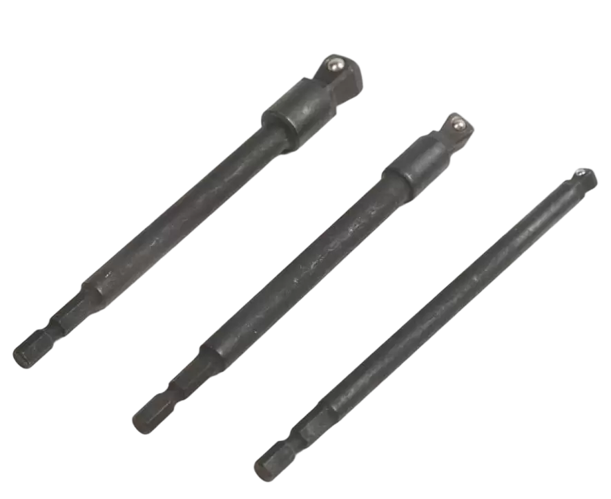 Zestaw kluczy nasadowych z adapterem, nasadka wiertarska z głowicą kulową 150 mm